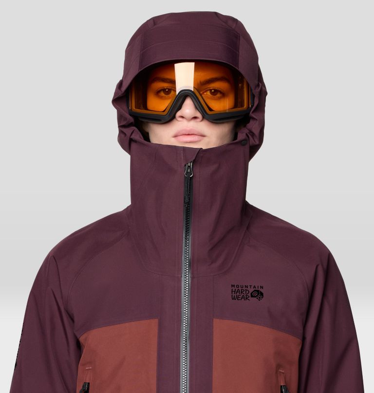 Women's Boundary Ridge GORE-TEX Jacket, Color: Blackberry, Bourbon Brown, image 9