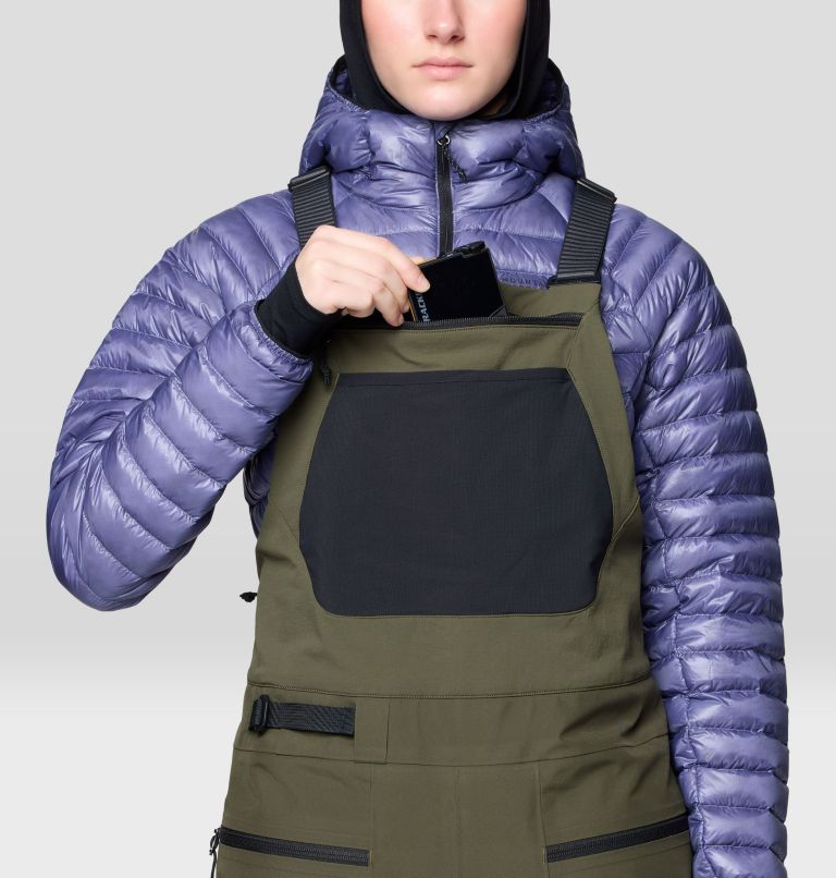 Women's Boundary Ridge GORE-TEX Bib, Color: Dark Pine, image 5