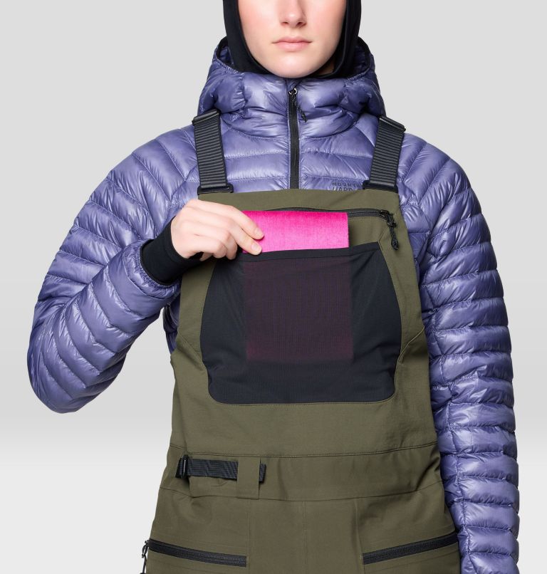 Women's Boundary Ridge GORE-TEX Bib, Color: Dark Pine, image 6