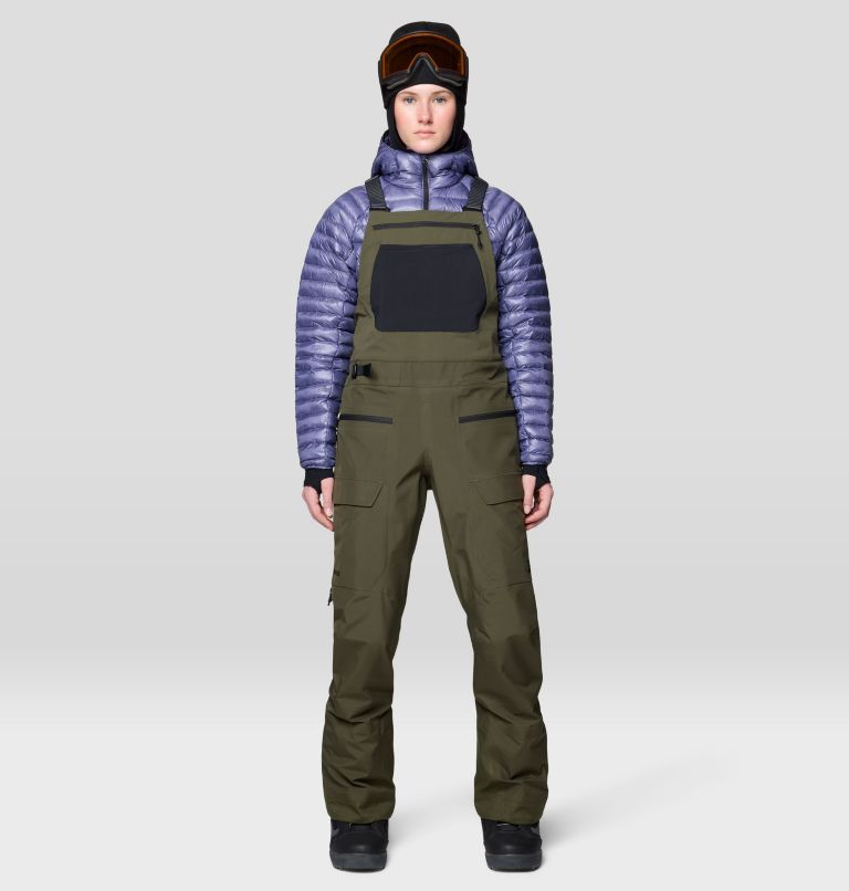 Women's Boundary Ridge GORE-TEX Bib, Color: Dark Pine, image 1