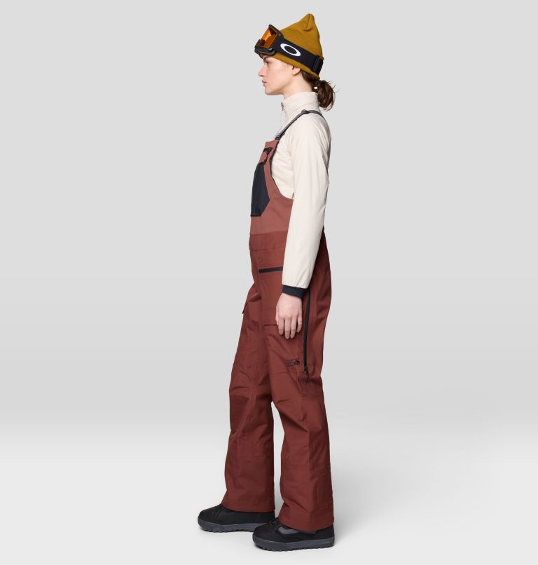Women's Boundary Ridge GORE-TEX Bib, Color: Bourbon Brown, image 4