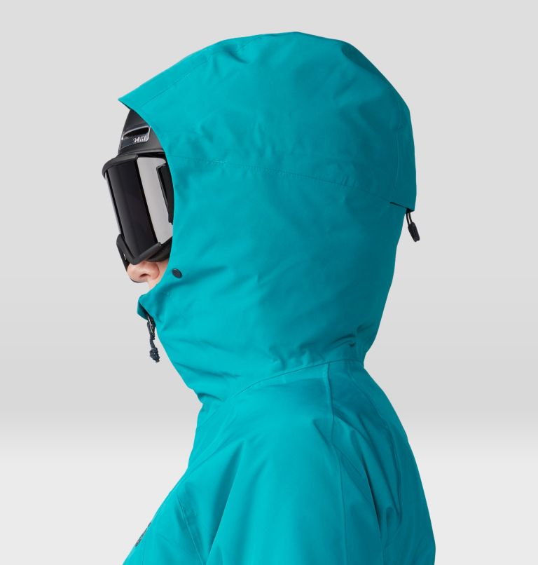 Cagoule femme turquoise