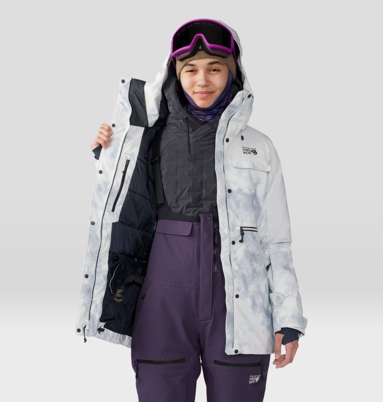 Parka Powder Maven Femme, Color: Glacial Ice Dye Print, image 10