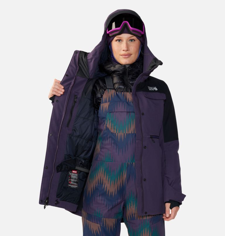 Women's Powder Maven Parka, Color: Blurple, image 9
