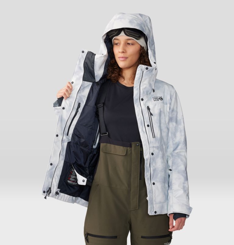 Women's Powder Maven Jacket, Color: Glacial Ice Dye Print, image 11