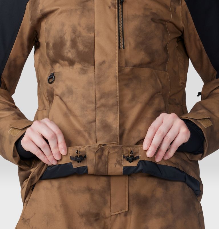 Women's Powder Maven Jacket, Color: Corozo Nut Ice Dye Print, image 9