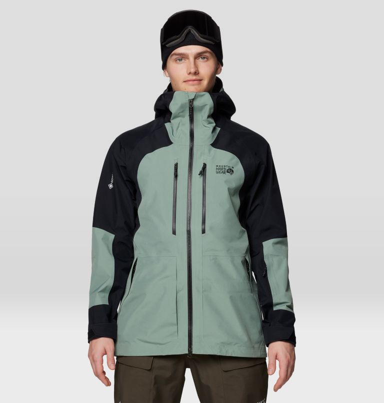 Men's Boundary Ridge GORE-TEX Jacket, Color: Wet Stone, Black, image 1