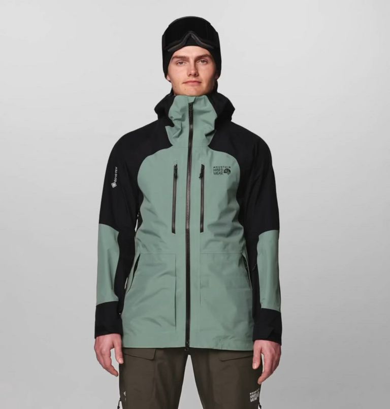 Men's Boundary Ridge GORE-TEX Jacket, Color: Wet Stone, Black