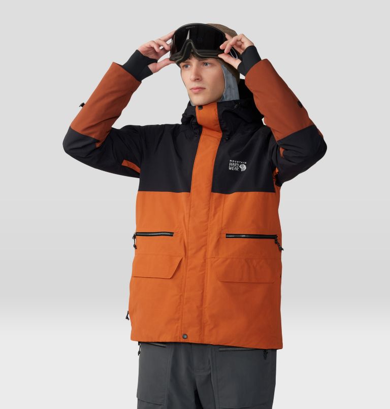 Men's First Tracks Jacket, Color: Raw Carnelian, Iron Oxide, image 12