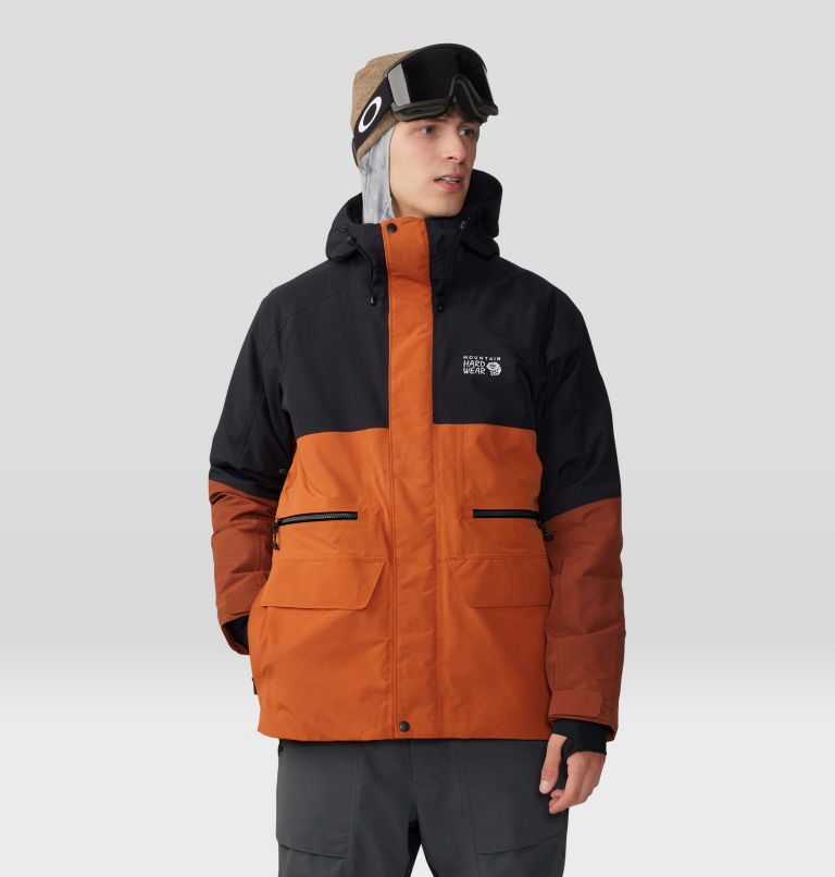 Men's First Tracks Jacket, Color: Raw Carnelian, Iron Oxide, image 13