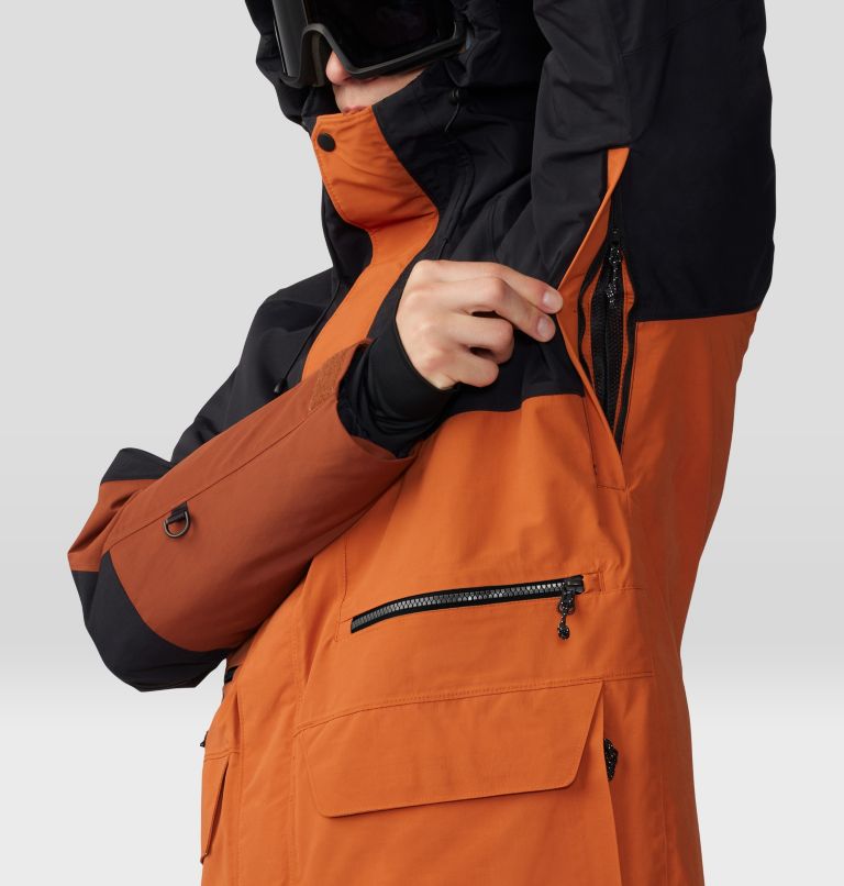 Men's First Tracks Jacket, Color: Raw Carnelian, Iron Oxide, image 7