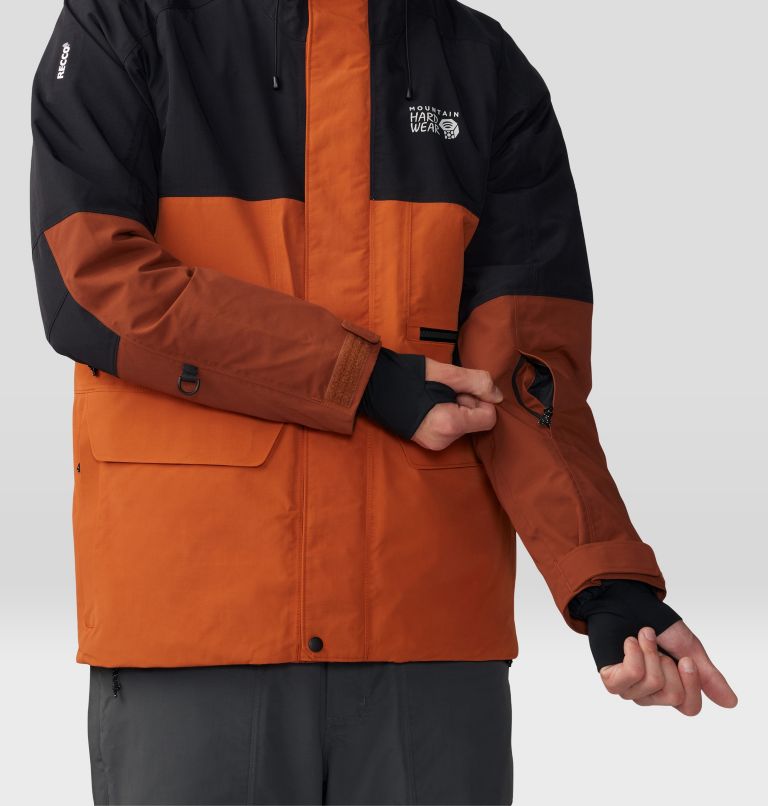 Men's First Tracks Jacket, Color: Raw Carnelian, Iron Oxide, image 8