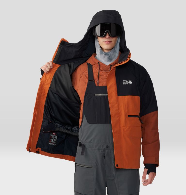 Men's First Tracks Jacket, Color: Raw Carnelian, Iron Oxide, image 10