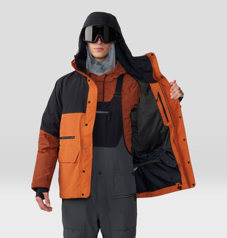 Men's First Tracks Jacket, Color: Raw Carnelian, Iron Oxide, image 11
