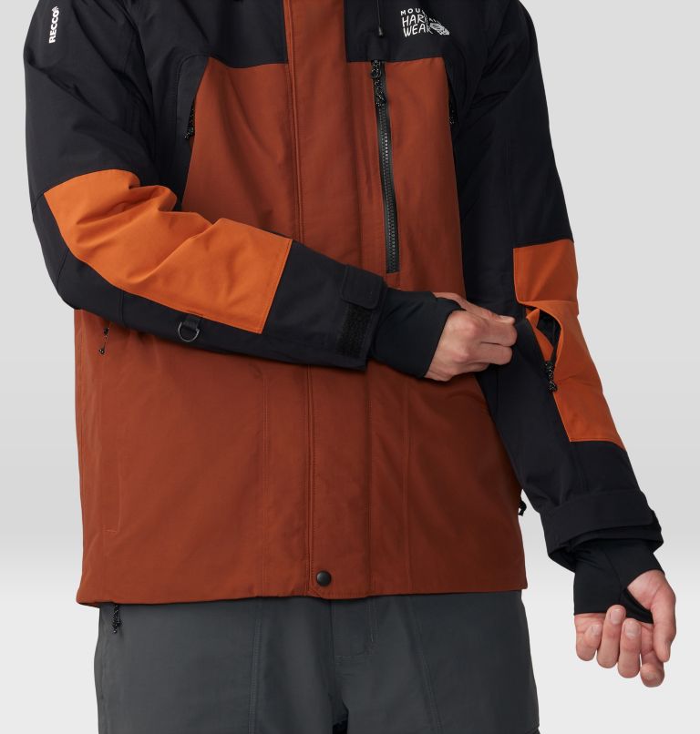 Men's First Tracks Insulated Jacket, Color: Iron Oxide, Raw Carnilian, image 8