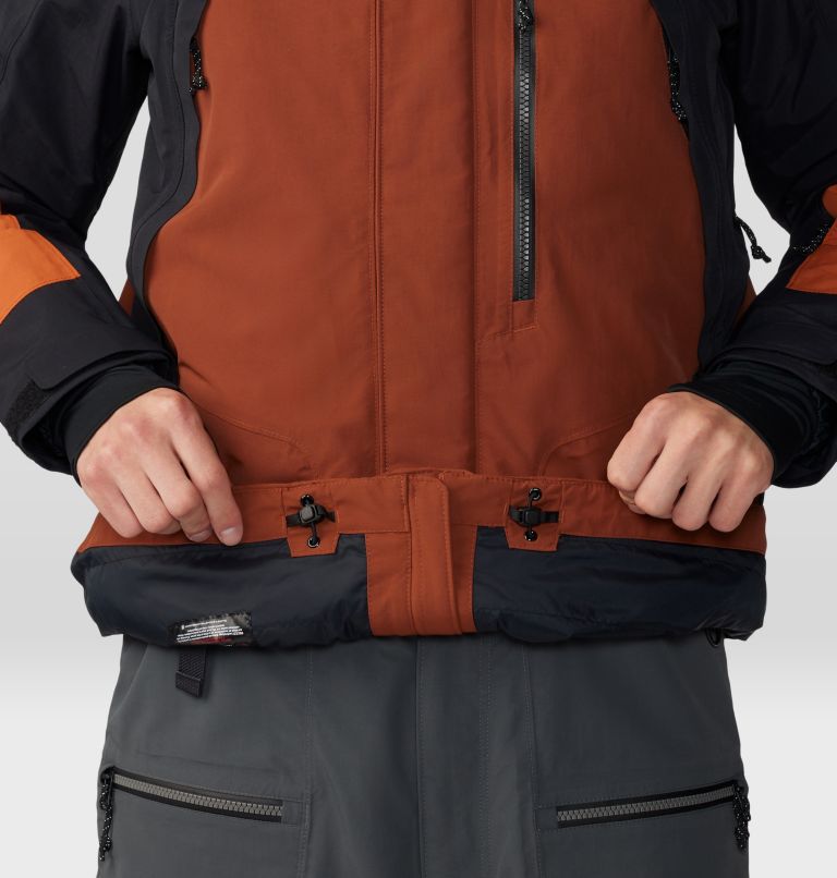 Men's First Tracks Insulated Jacket, Color: Iron Oxide, Raw Carnilian, image 9