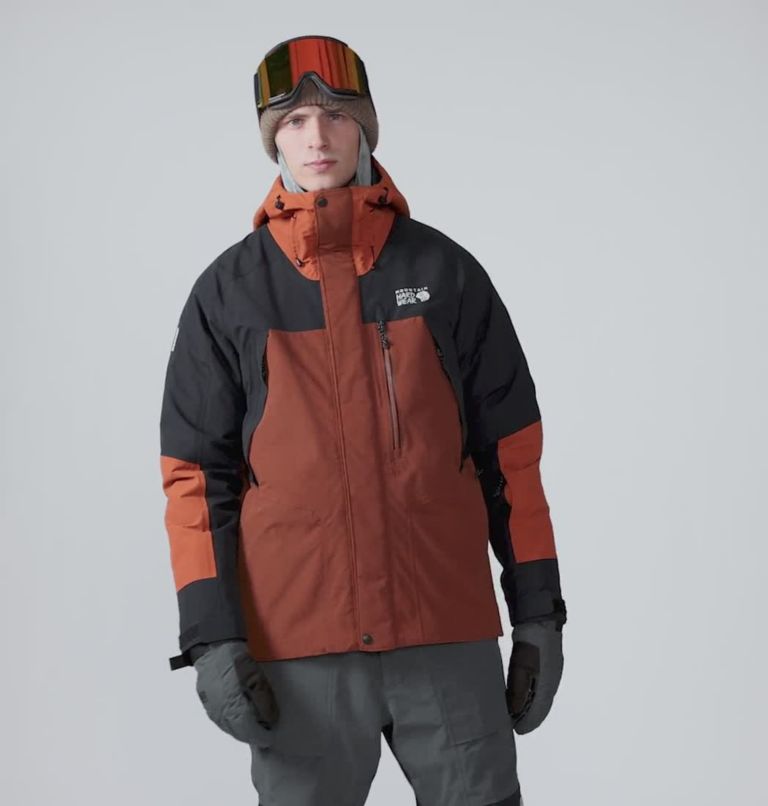 Men's First Tracks Insulated Jacket, Color: Iron Oxide, Raw Carnilian