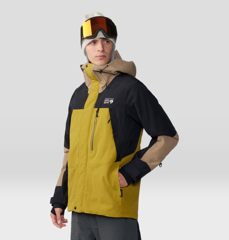Men's First Tracks Insulated Jacket, Color: Dark Bolt, Trail Dust, image 12