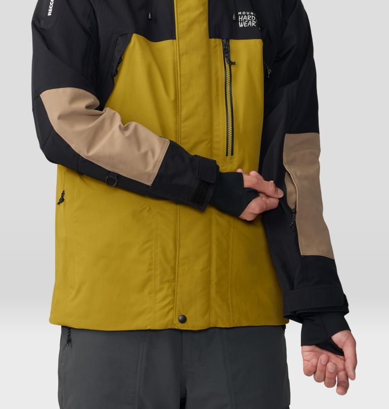 Thumbnail: Men's First Tracks Insulated Jacket, Color: Dark Bolt, Trail Dust, image 8