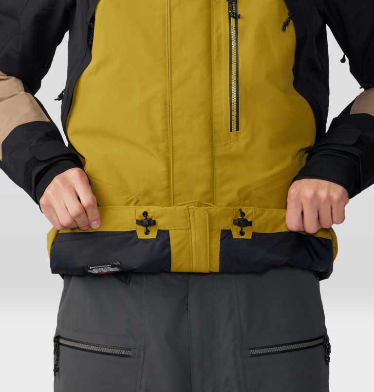 Men's First Tracks Insulated Jacket, Color: Dark Bolt, Trail Dust, image 9