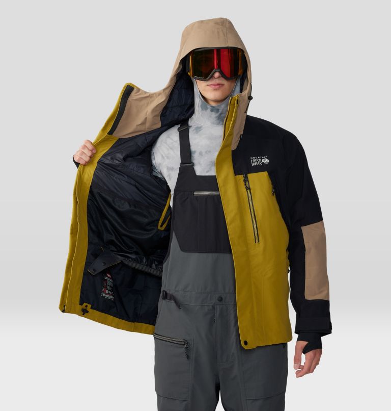 Thumbnail: Men's First Tracks Insulated Jacket, Color: Dark Bolt, Trail Dust, image 10
