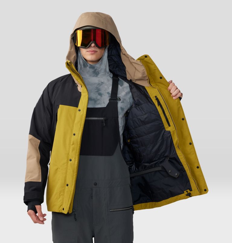 Thumbnail: Men's First Tracks Insulated Jacket, Color: Dark Bolt, Trail Dust, image 11