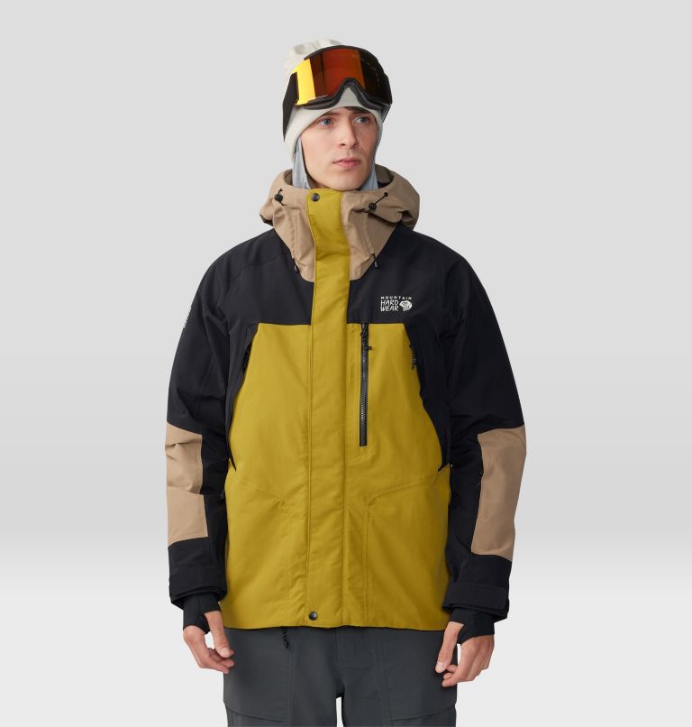 Thumbnail: Men's First Tracks Insulated Jacket, Color: Dark Bolt, Trail Dust, image 1