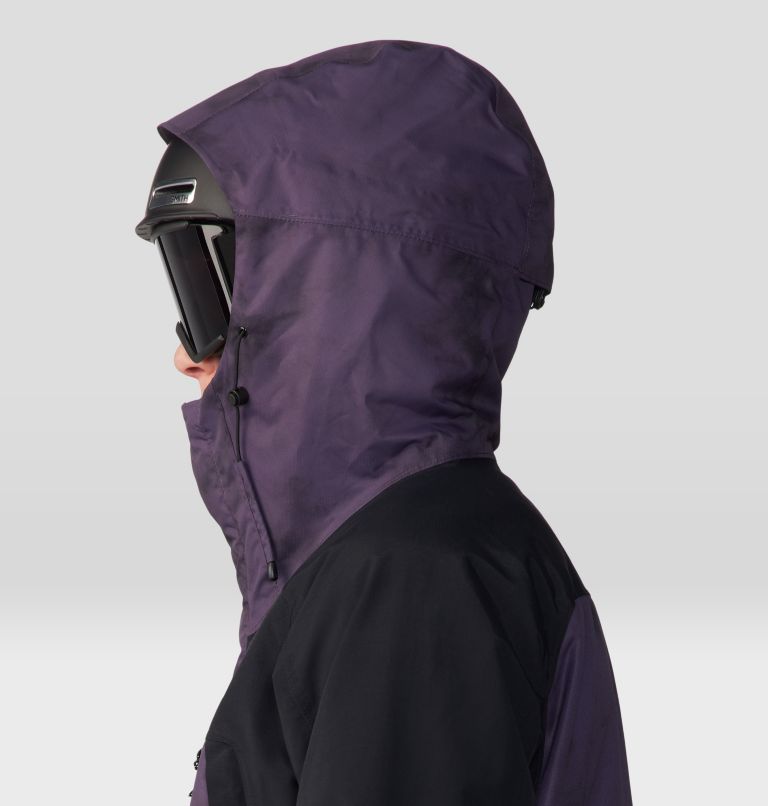 Men's First Tracks Insulated Jacket, Color: Blurple Ice Dye Print, image 5