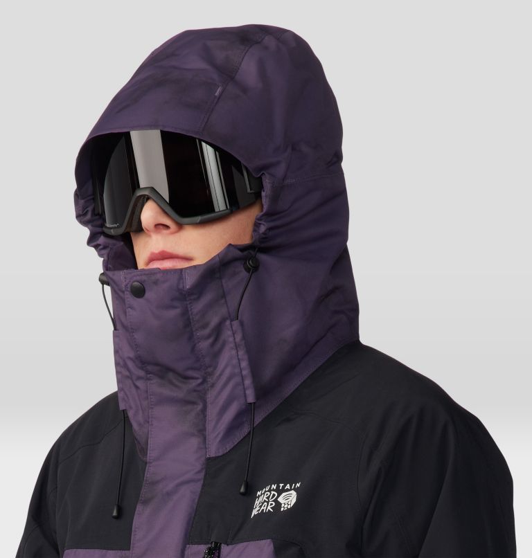 Men's First Tracks Insulated Jacket, Color: Blurple Ice Dye Print, image 6