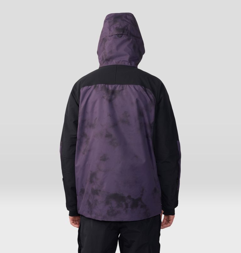 Men's First Tracks Insulated Jacket, Color: Blurple Ice Dye Print, image 2