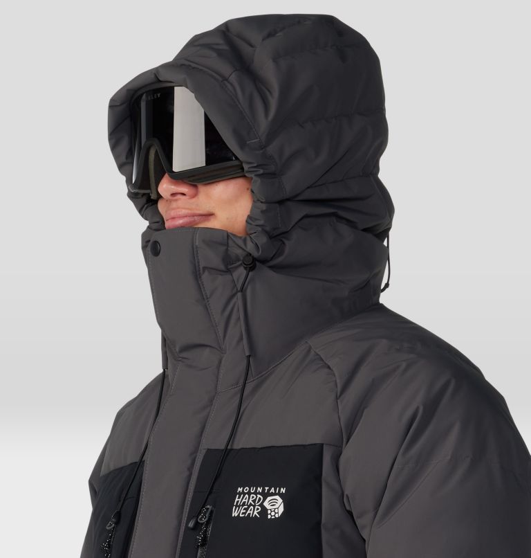 Thumbnail: Men's First Tracks Down Jacket, Color: Volcanic, image 5