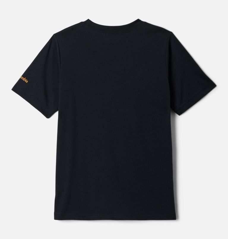 Boys' La Poudre Pass Short Sleeve T-Shirt, Color: Black, Living Legend, image 2