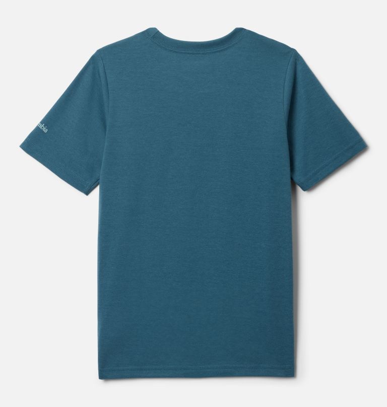 Boys' La Poudre Pass Short Sleeve T-Shirt, Color: Everblue, Camp Life, image 2
