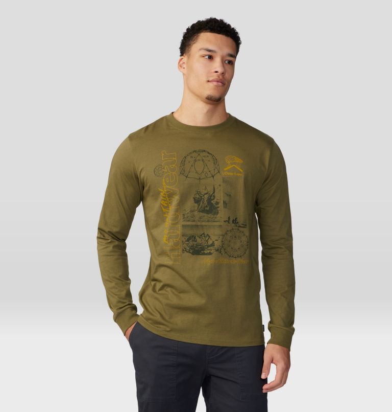 Men's 8000M Yak Long Sleeve, Color: Combat Green, image 5