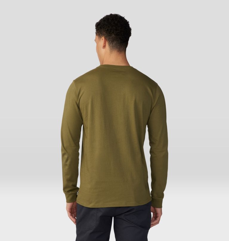 Men's 8000M Yak Long Sleeve, Color: Combat Green, image 2