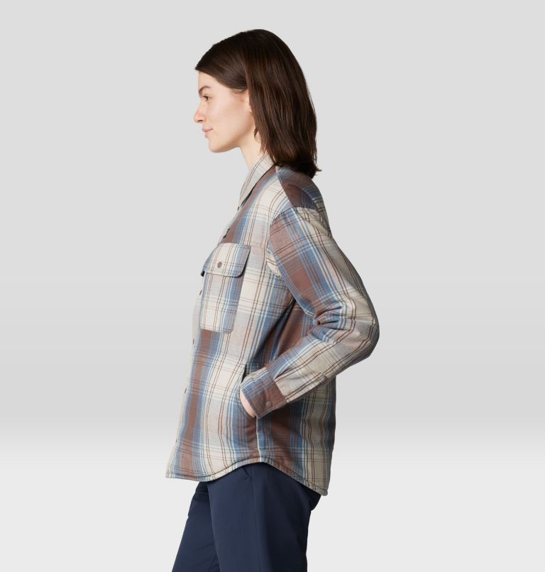 Women's Dolores Insulated Flannel Shacket, Color: Choss Starlights Plaid, image 3