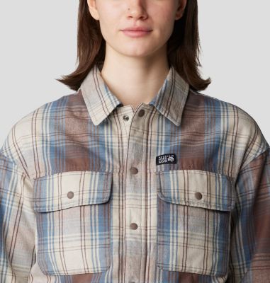 Women's Dolores Insulated Flannel Shacket, Color: Choss Starlights Plaid, image 8