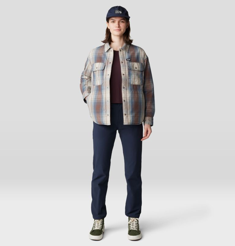 Women's Dolores Insulated Flannel Shacket, Color: Choss Starlights Plaid, image 8
