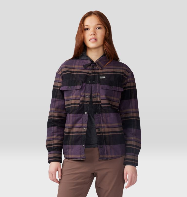 Women s Dolores Insulated Flannel Shacket Mountain Hardwear