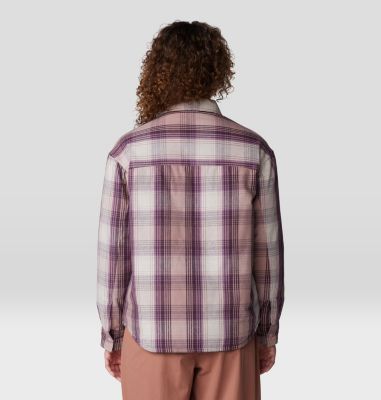 Women's Dolores Insulated Flannel Shacket, Color: Smoky Quartz Starlights Plaid, image 2