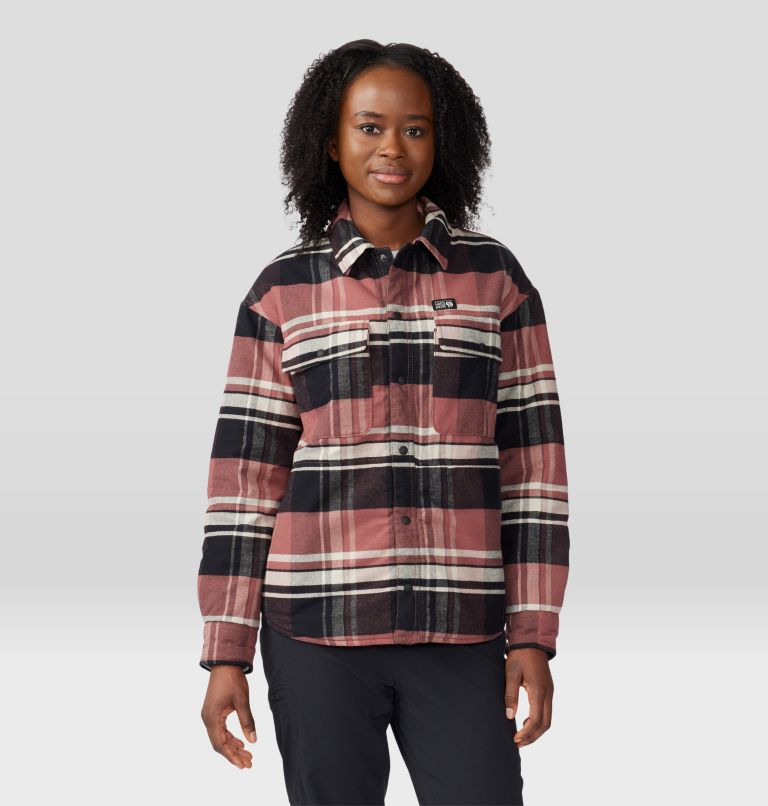 Insulated flannel 2025 shirt womens