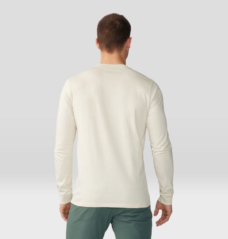 Men's Cotton Ridge Long Sleeve Henley, Color: Stone, image 2