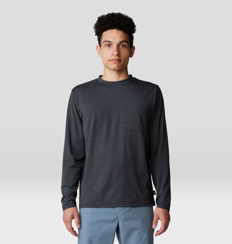 Men's Low Exposure Long Sleeve, Color: Black, image 1