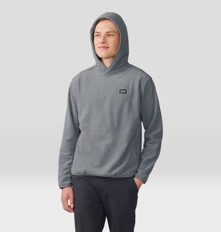Thumbnail: Men's Microchill Hoody, Color: Foil Grey Heather, image 1