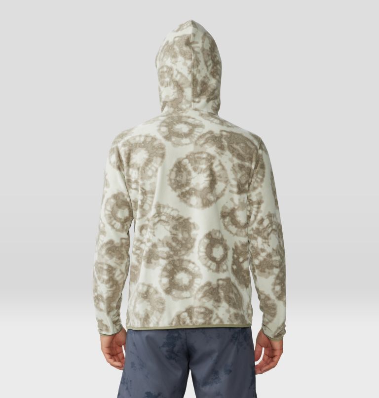 Men's Microchill Hoody, Color: White Sage Large Spore Dye Prints, image 2