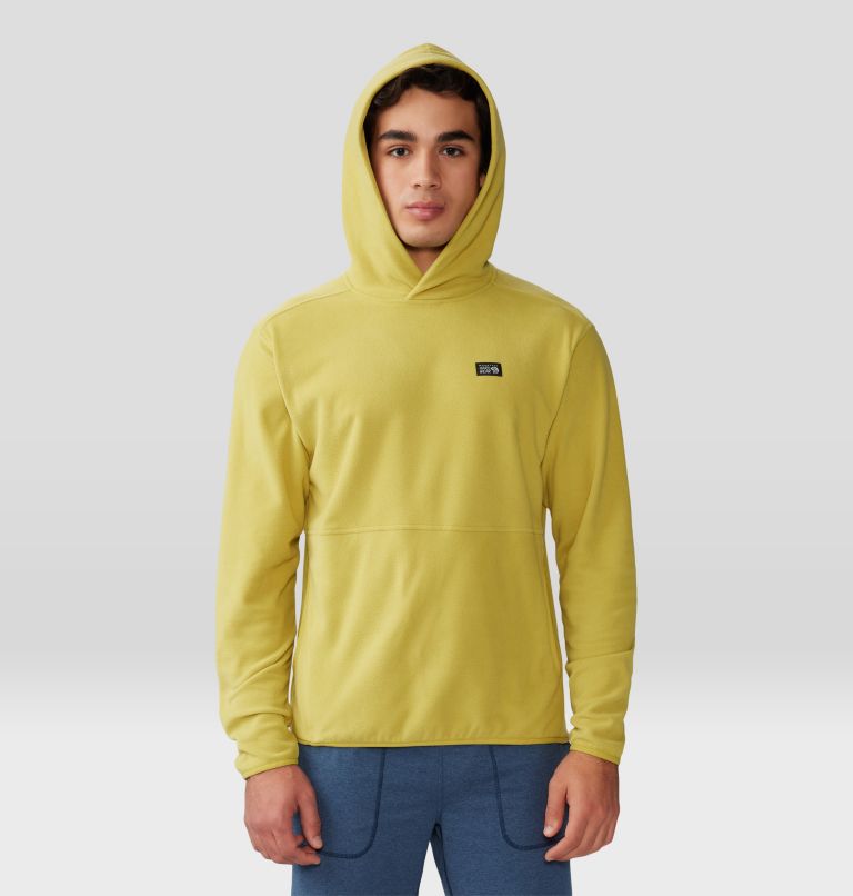 Thumbnail: Men's Microchill Hoody, Color: Bright Olive, image 1