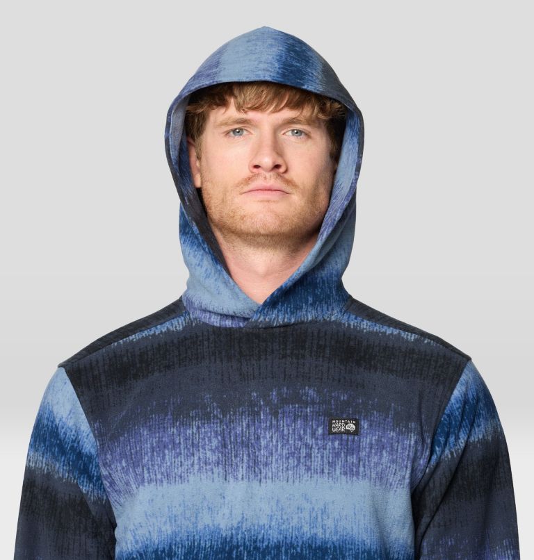 Men's Microchill Hoody, Color: Lapis Dusk Gradient Stripe, image 4