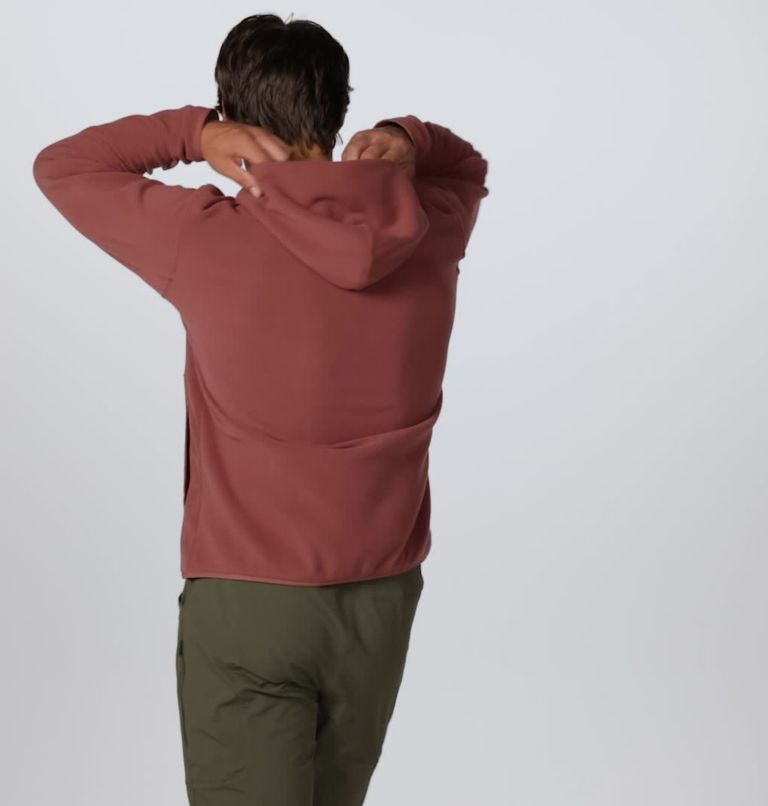 Men's Microchill Hoody, Color: Clay Earth