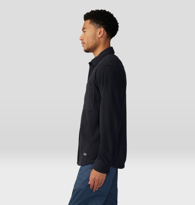 Thumbnail: Men's Microchill Long Sleeve Shirt, Color: Black, image 3