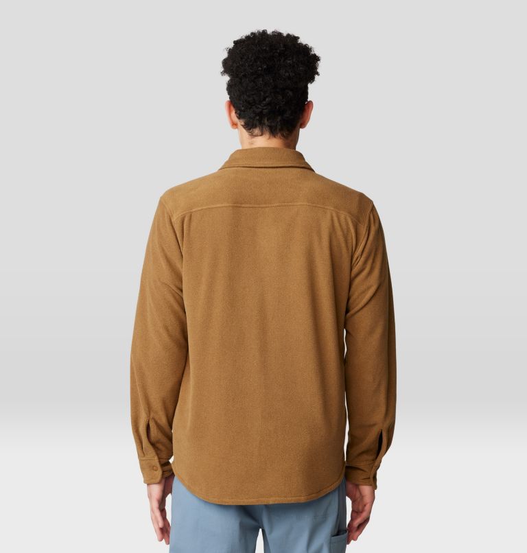 Men's Microchill Long Sleeve Shirt, Color: Golden Brown Heather, image 2